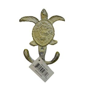 Cast Iron Sea Turtle Hook Set of 2